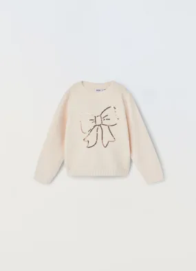 BLUKIDS  Maglione in ciniglia a costine bambina