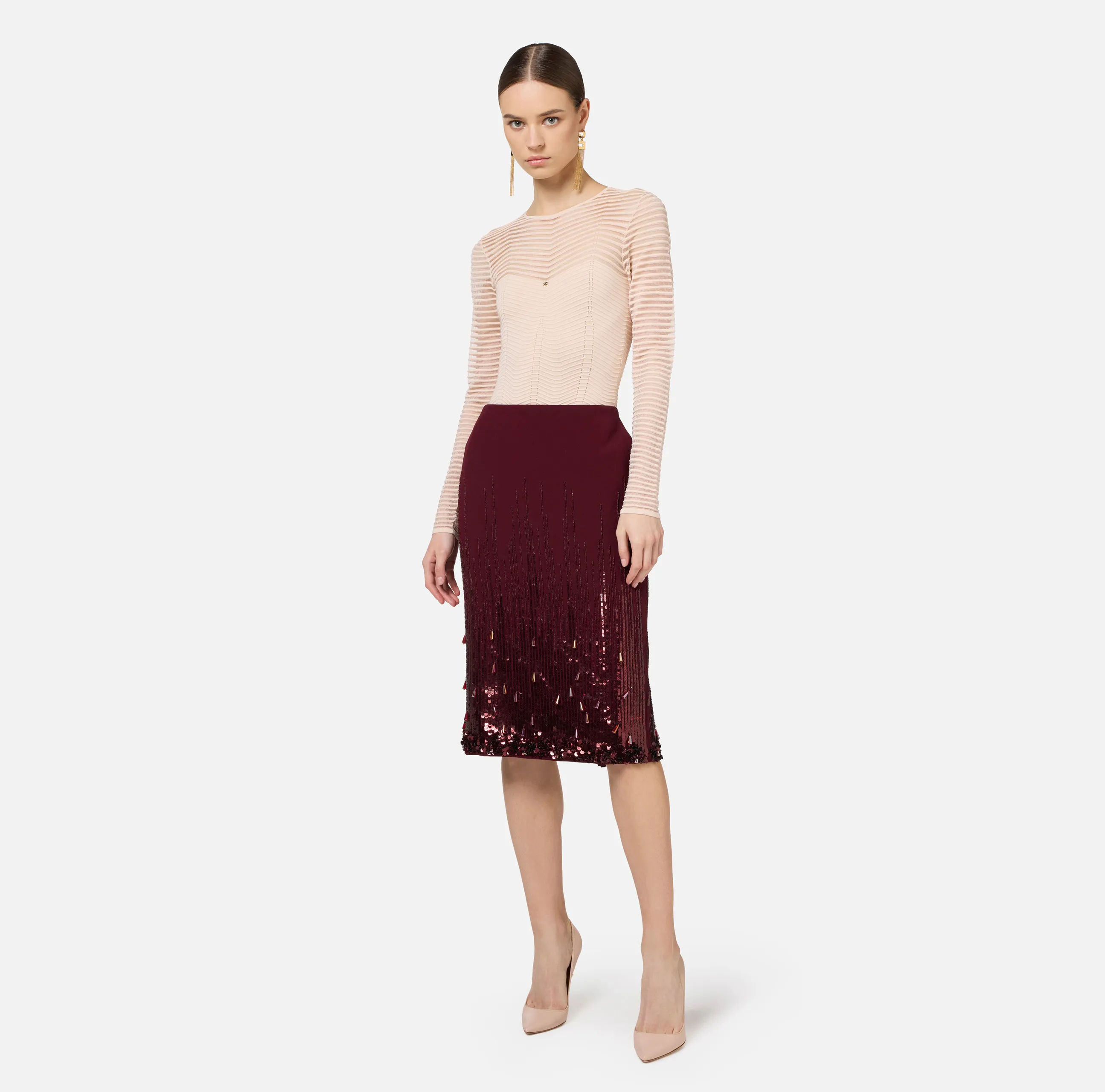 Body in viscosa motivo chevron
