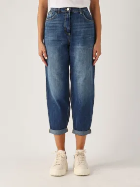 ELISABETTA FRANCHI  Jeans donna Elisabetta Franchi in cotone Denim Blu
