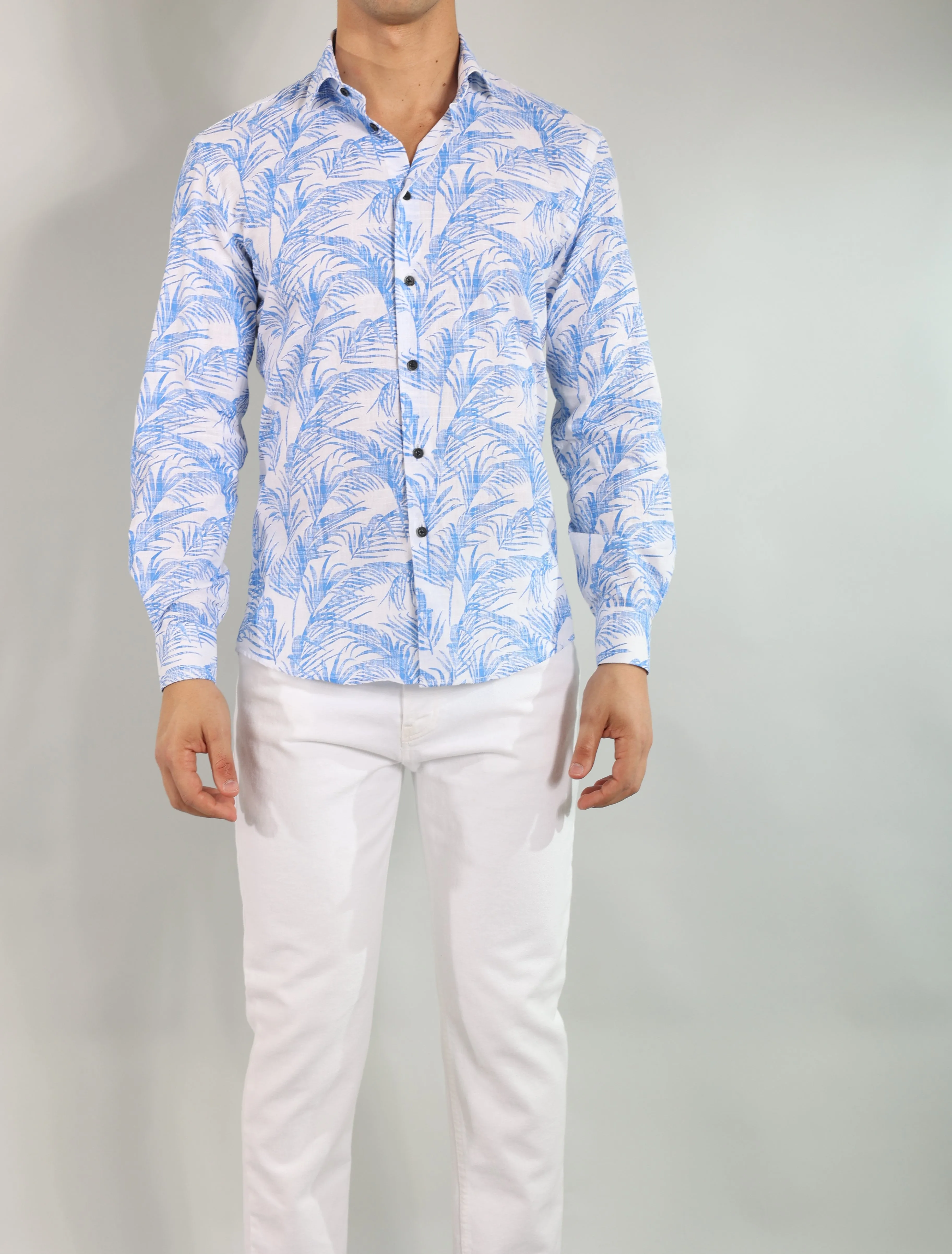 Gold Rush uomo camicia STAMPALINOSC/45 blu