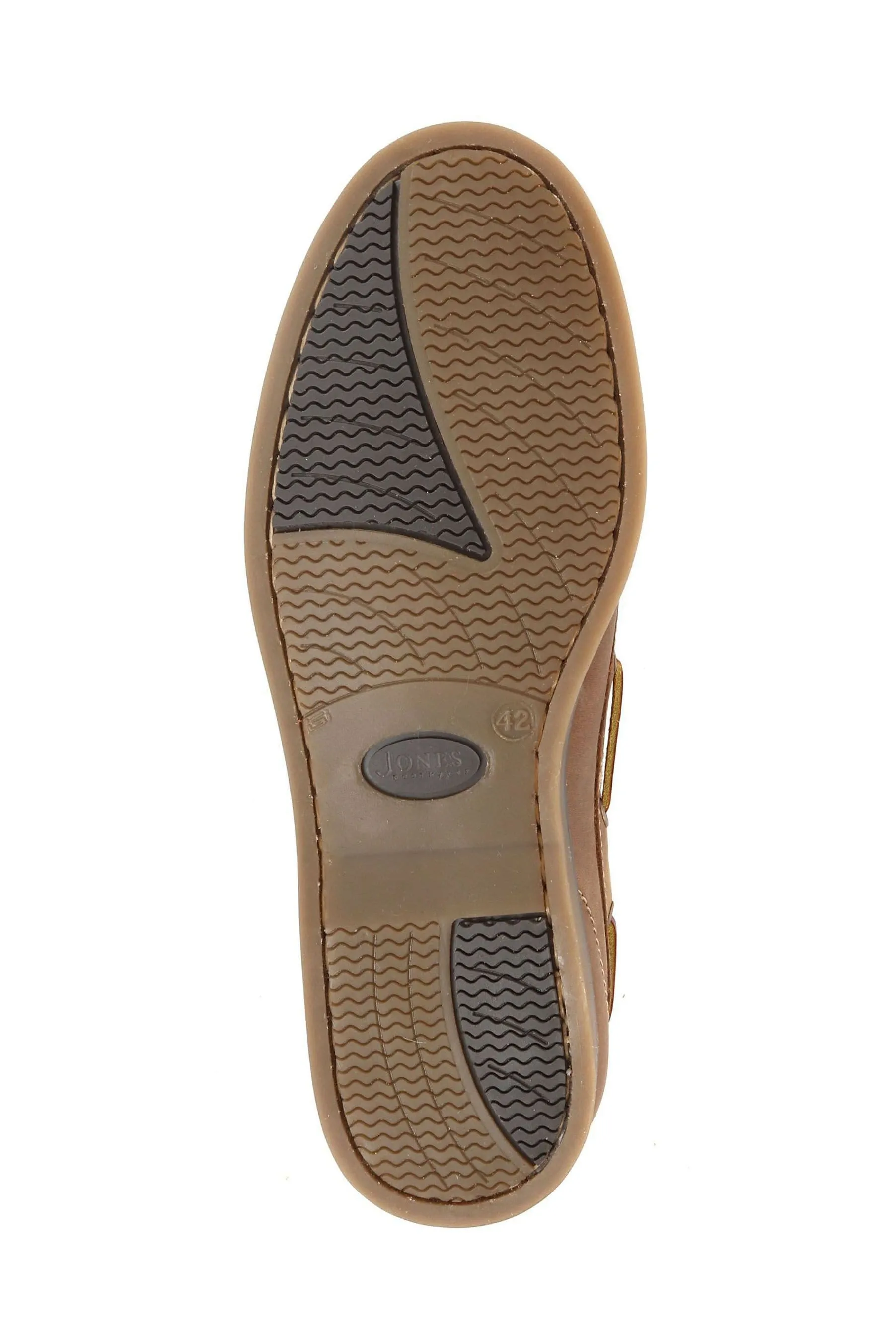 Jones Bootmaker - Parsons - Marrone Scarpe da barca in pelle    