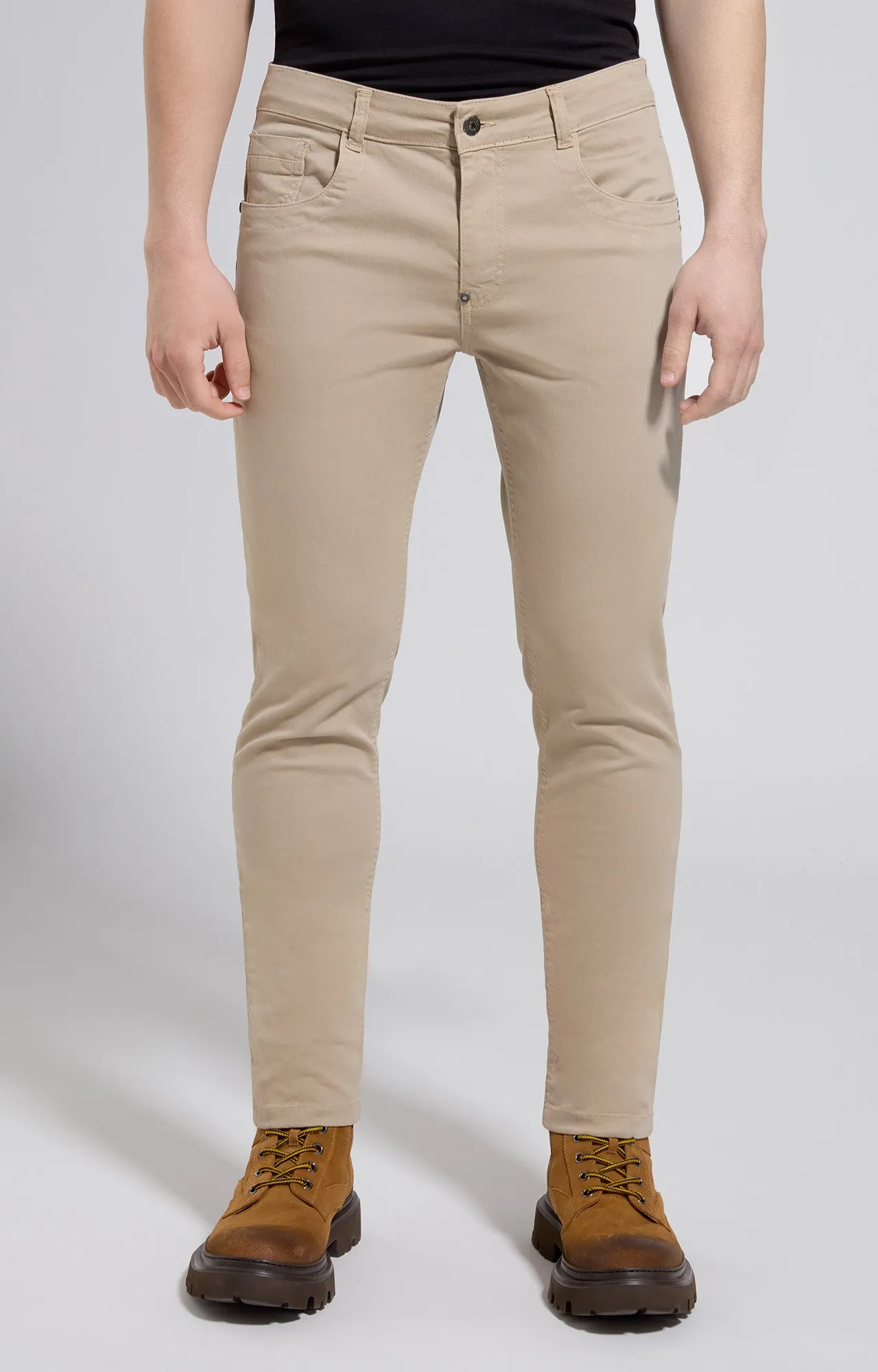 Pantaloni 5 tasche slim uomo