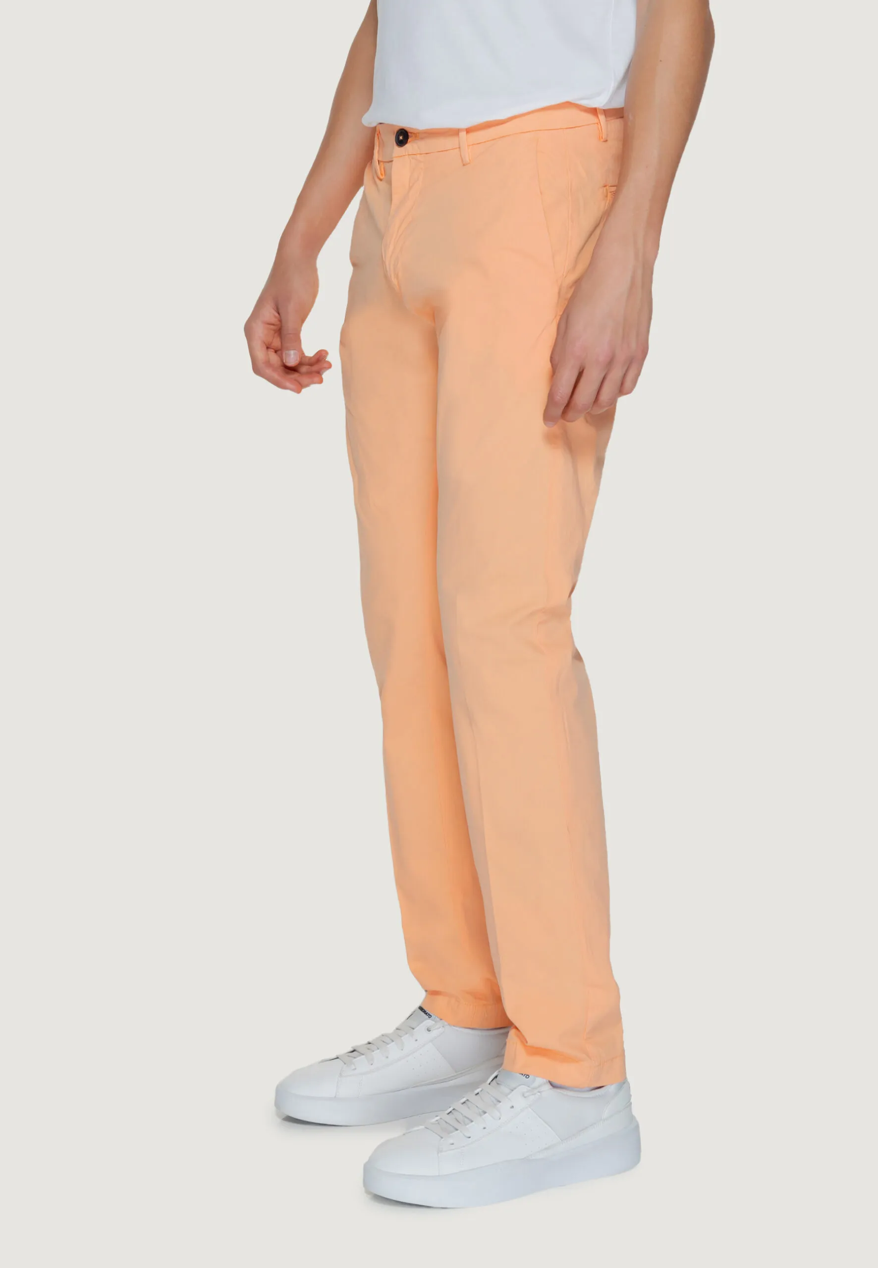 Pantaloni Borghese Chino Todi Pesca