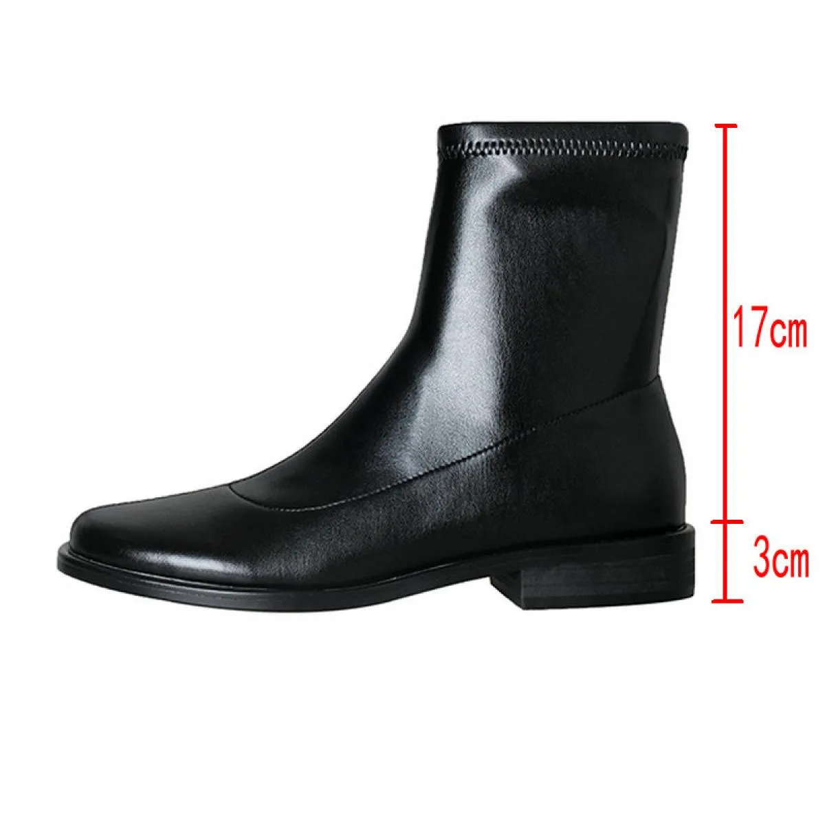 Stivali elasticizzati Stivaletti Scarpe con tacco basso Stivali da donna 2023 Stivaletti da donna bassi